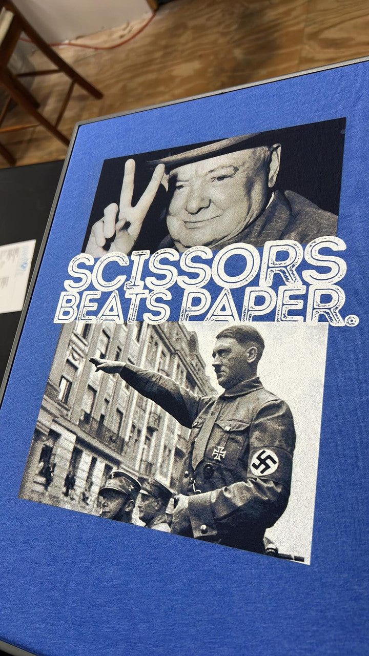 "Scissors Beats Paper World War II"