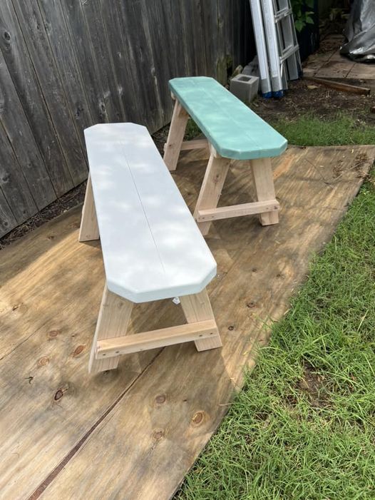 44" Rustic Bench handcrafted from reclaimed wood