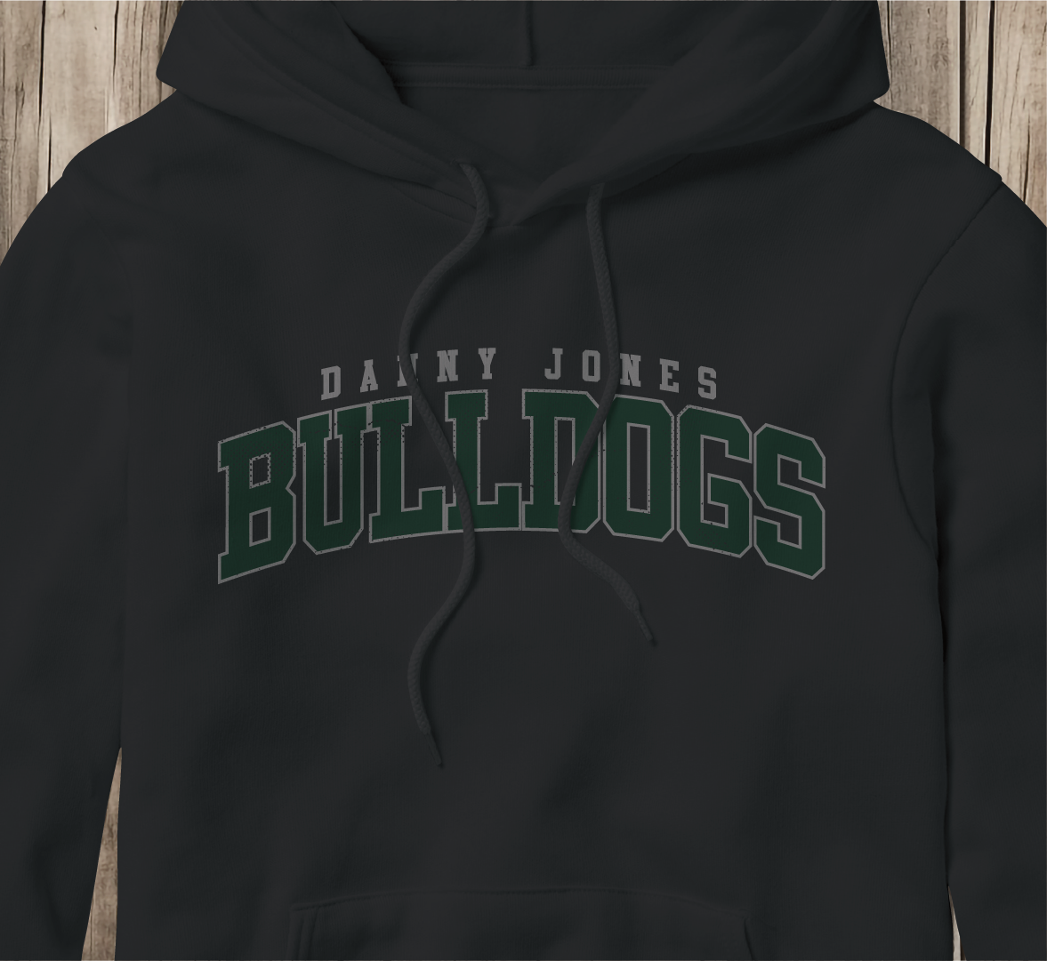 Danny Jones Bulldogs Arch Hoodie - Gildan 18500