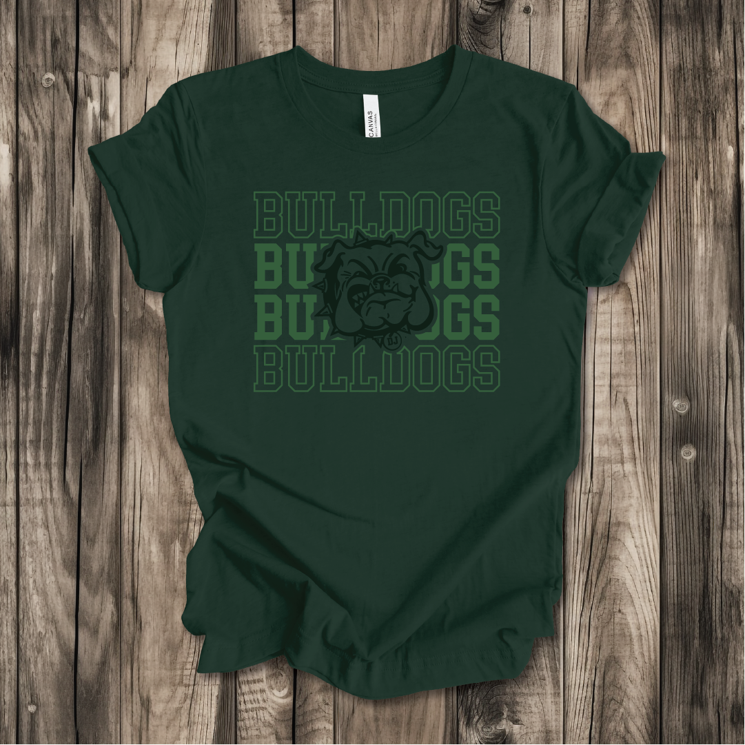 Bulldogs Repeat Fade on Bella Canvas, Next Level and Comfort Colors