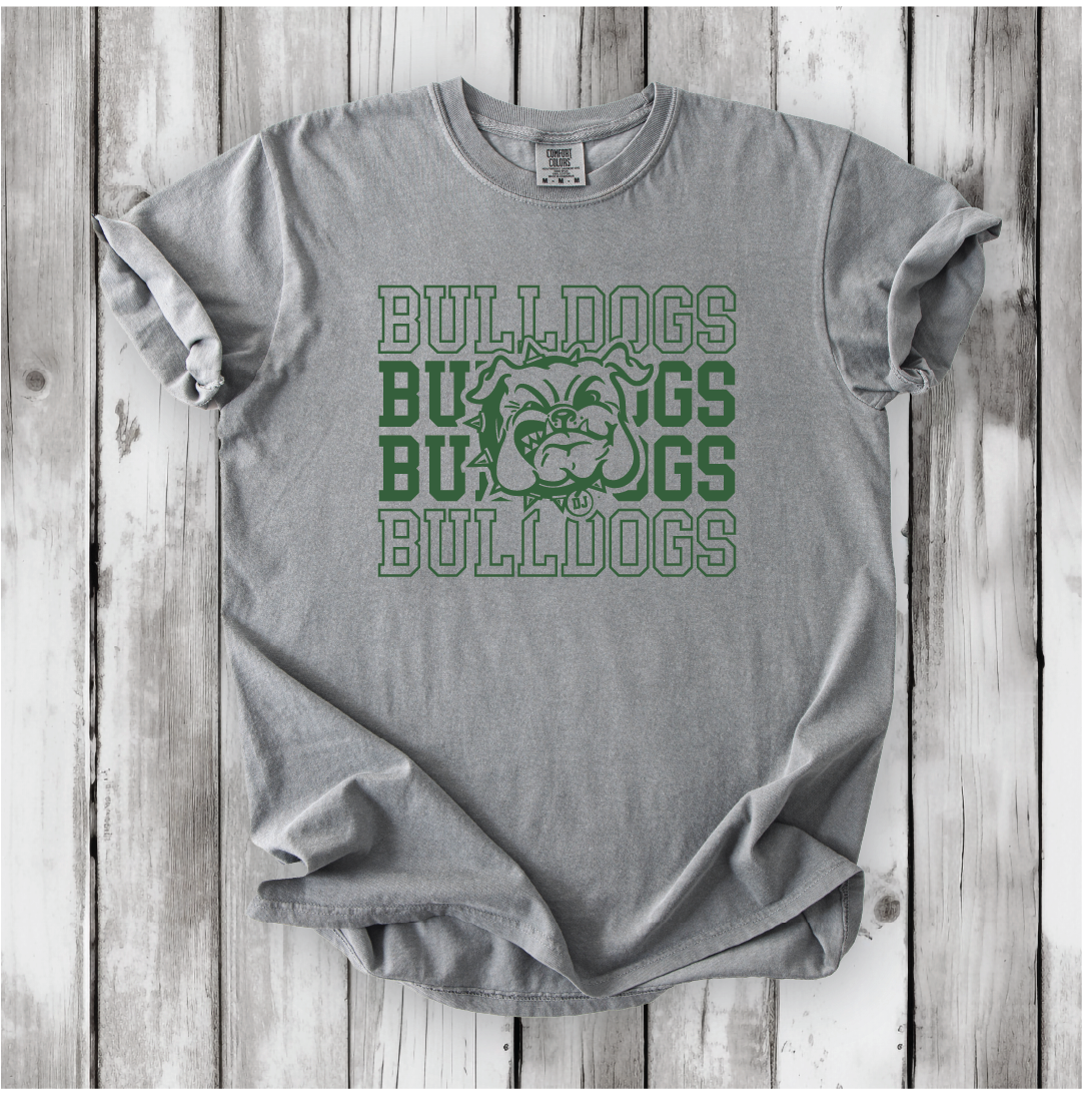 Bulldogs Repeat Fade on Bella Canvas, Next Level and Comfort Colors