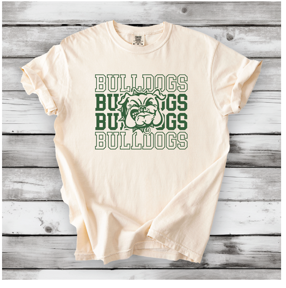 Bulldogs Repeat Fade on Bella Canvas, Next Level and Comfort Colors