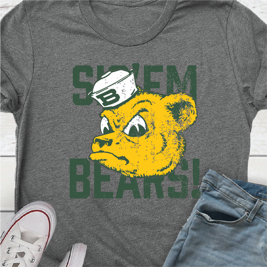 Baylor Bears Vintage Bruiser - Sic 'Em Bears