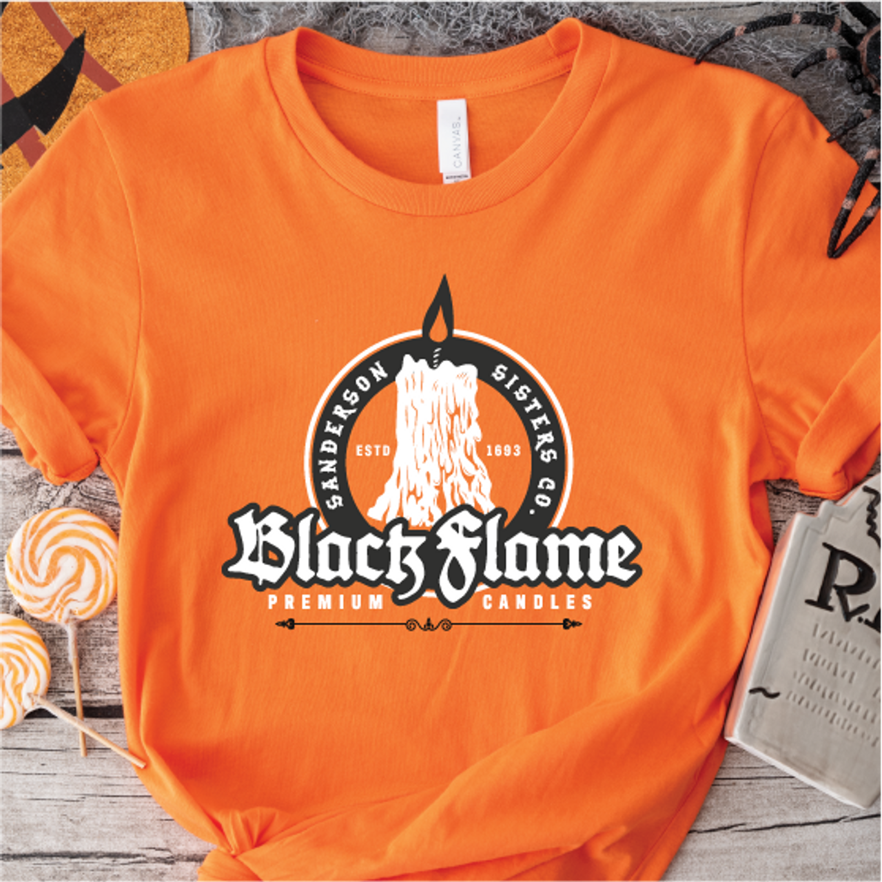 "Sanderson Sisters Black Flame Candle Company"