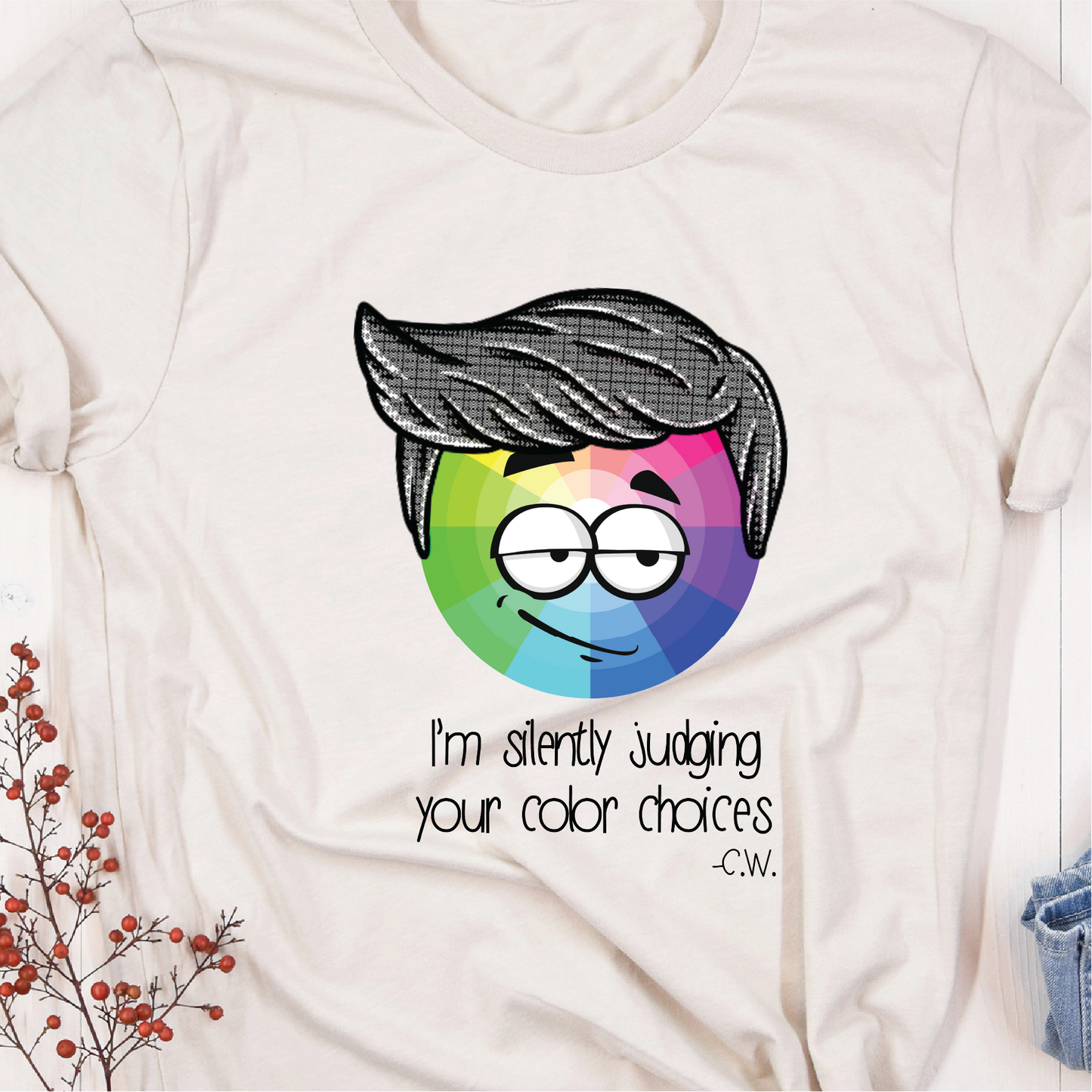 "I'm silently judging your color choices"