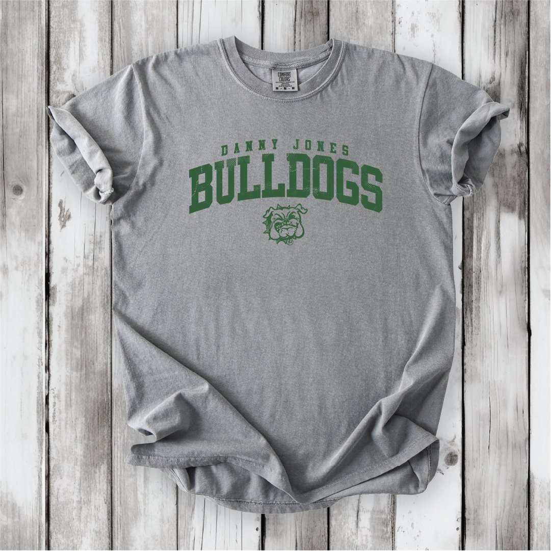 Danny Jones Bulldog Arch with Mascot - Next Level, Bella Canvas and Comfort Colors
