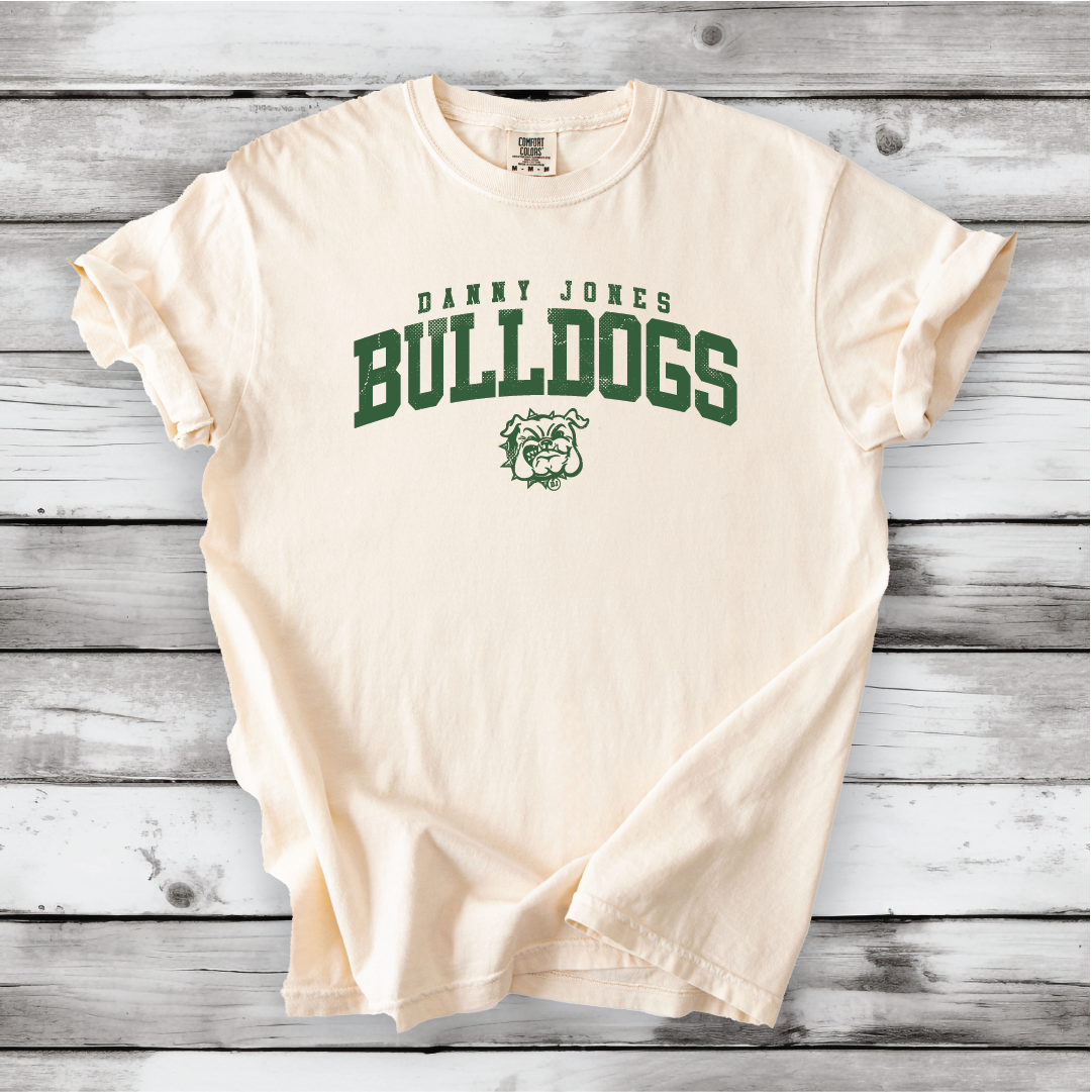 Danny Jones Bulldog Arch with Mascot - Next Level, Bella Canvas and Comfort Colors