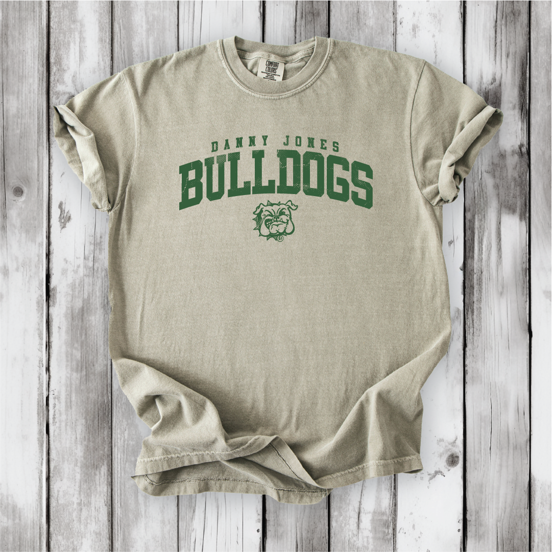 Danny Jones Bulldog Arch with Mascot - Next Level, Bella Canvas and Comfort Colors