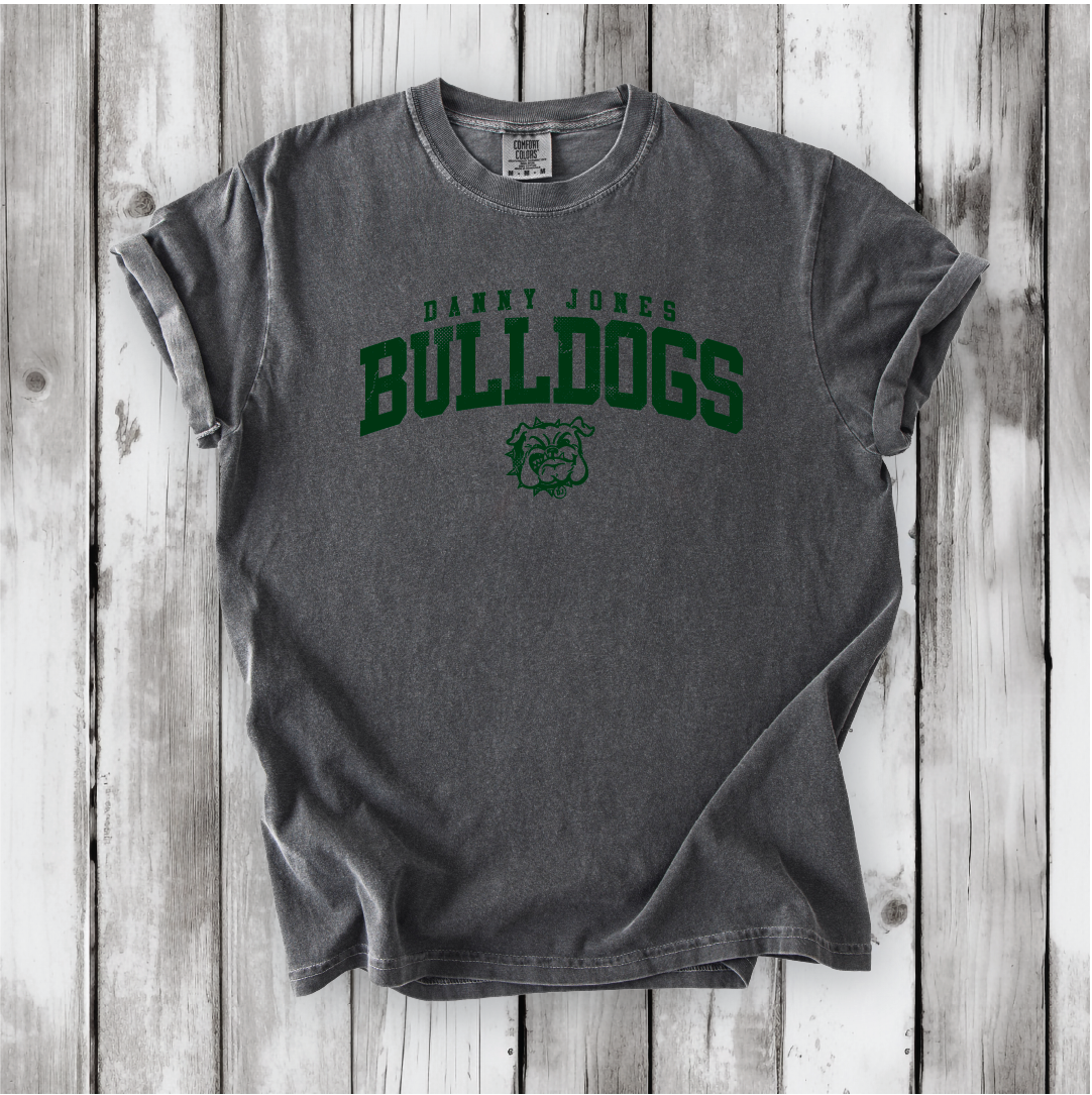 Danny Jones Bulldog Arch with Mascot - Next Level, Bella Canvas and Comfort Colors