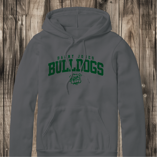 Danny Jones Bulldogs Arch with Mascot Hoodie - Gildan 18500