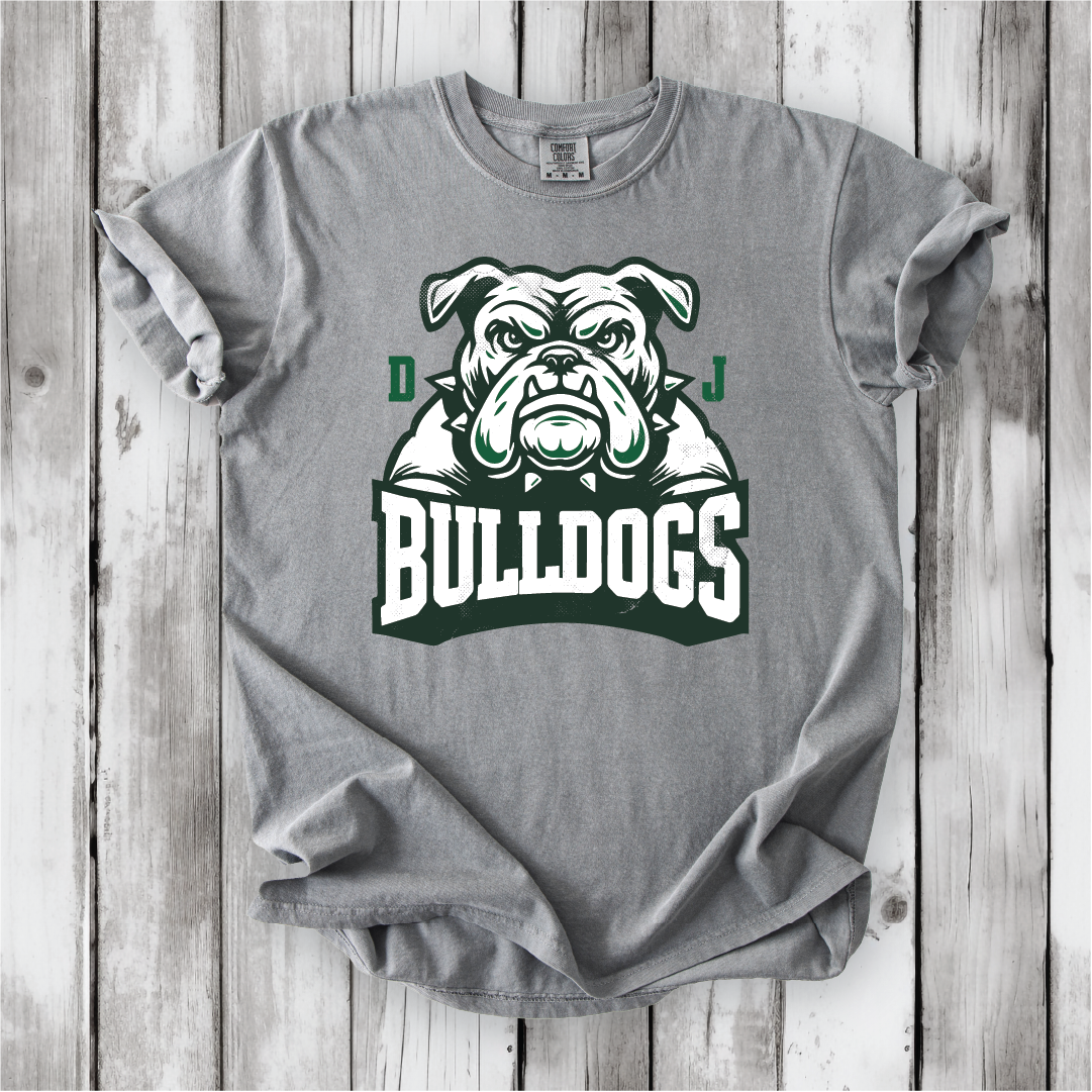 DJ Bulldogs Large Mascot Next Level, Bella Canvas and Comfort Colors