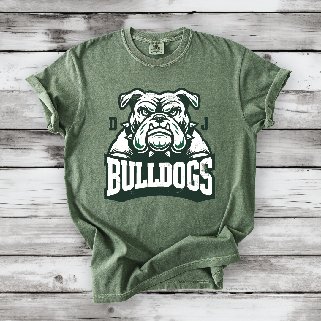 DJ Bulldogs Large Mascot Next Level, Bella Canvas and Comfort Colors