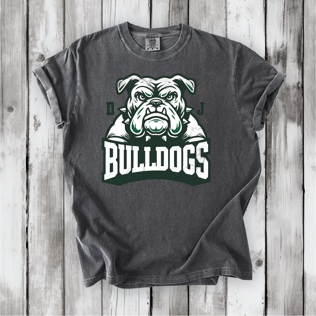 DJ Bulldogs Large Mascot Next Level, Bella Canvas and Comfort Colors
