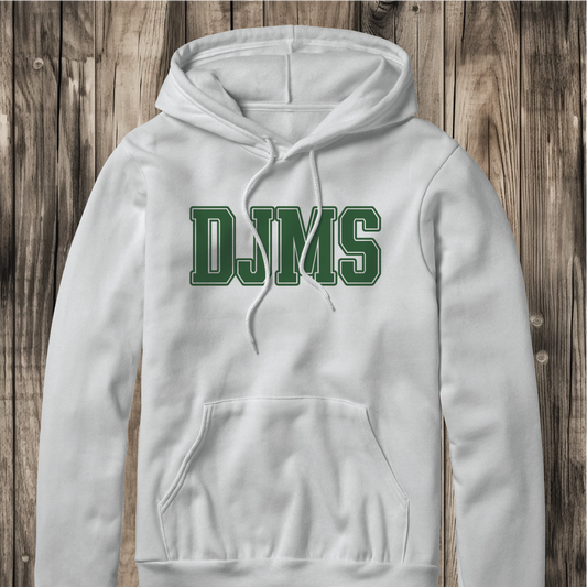 DJMS in Block Lettering Hoodie - Gildan 18500
