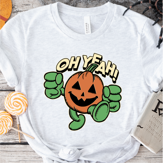 "Oh Yeah" Halloween Pumpkin Man