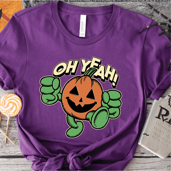 "Oh Yeah" Halloween Pumpkin Man