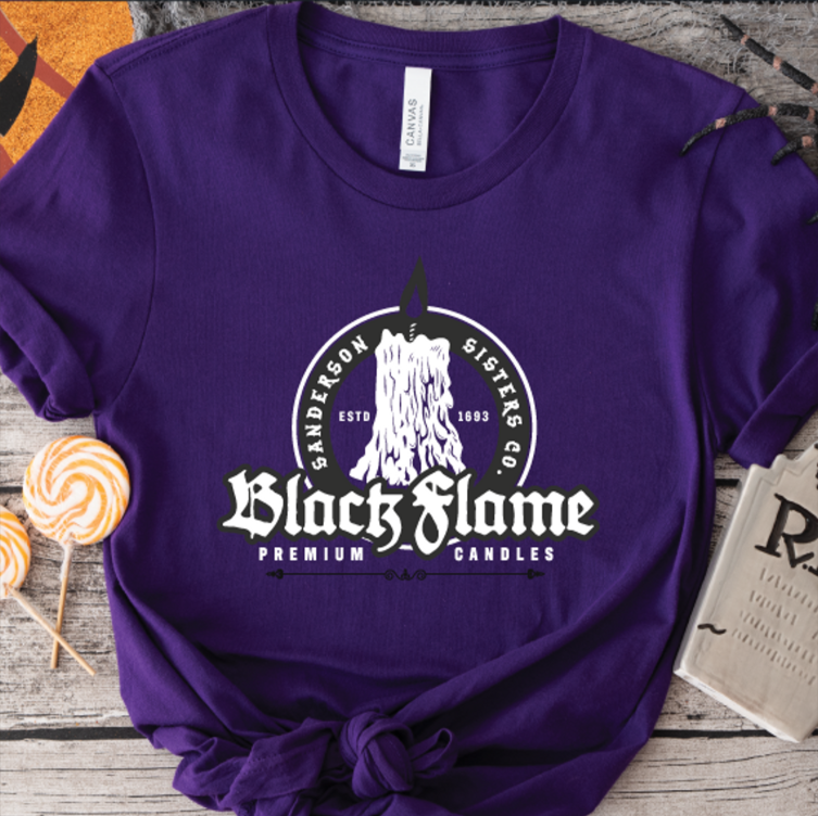 "Sanderson Sisters Black Flame Candle Company"