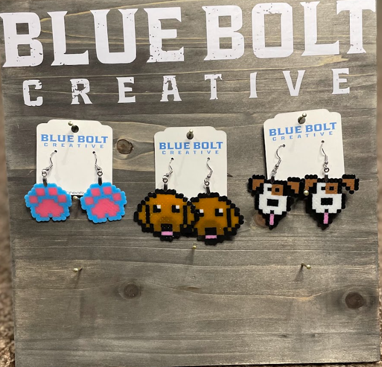 Dog Lover Perler Bead Earrings