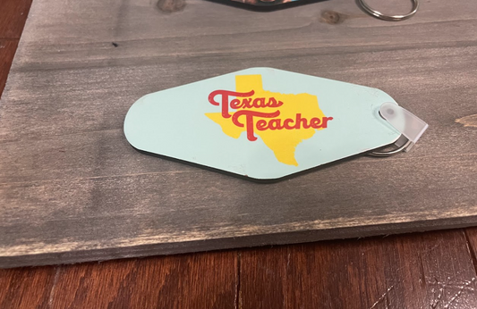 Texas Teacher Keychain