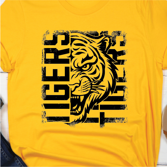 Tigers Face Block (short, long and hoodie)