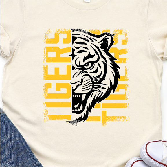 Tigers Face Block (short, long and hoodie)