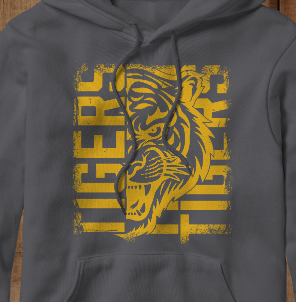 Tigers Face Block (short, long and hoodie)