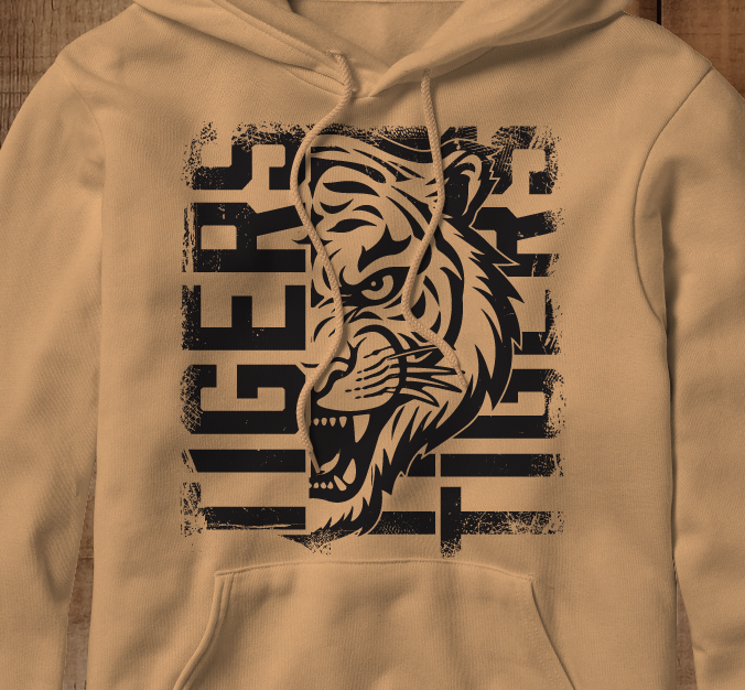 Tigers Face Block (short, long and hoodie)