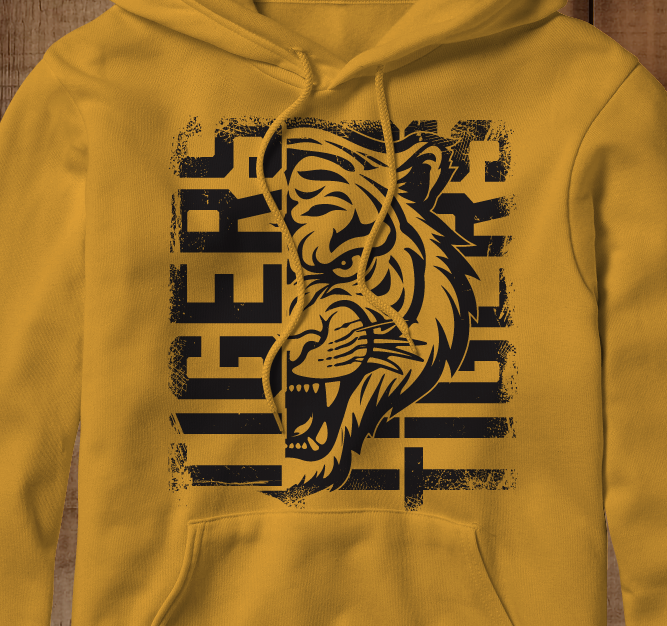 Tigers Face Block (short, long and hoodie)