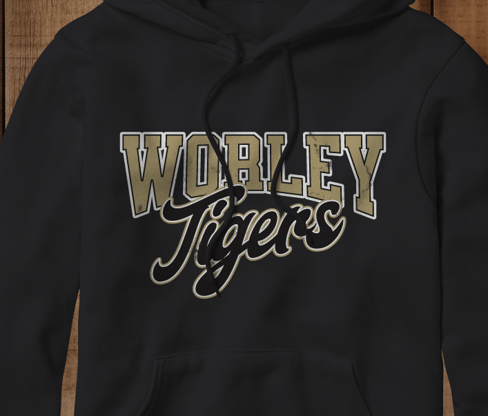 Worley Tigers Bubble Arch (short, long, hoodie)
