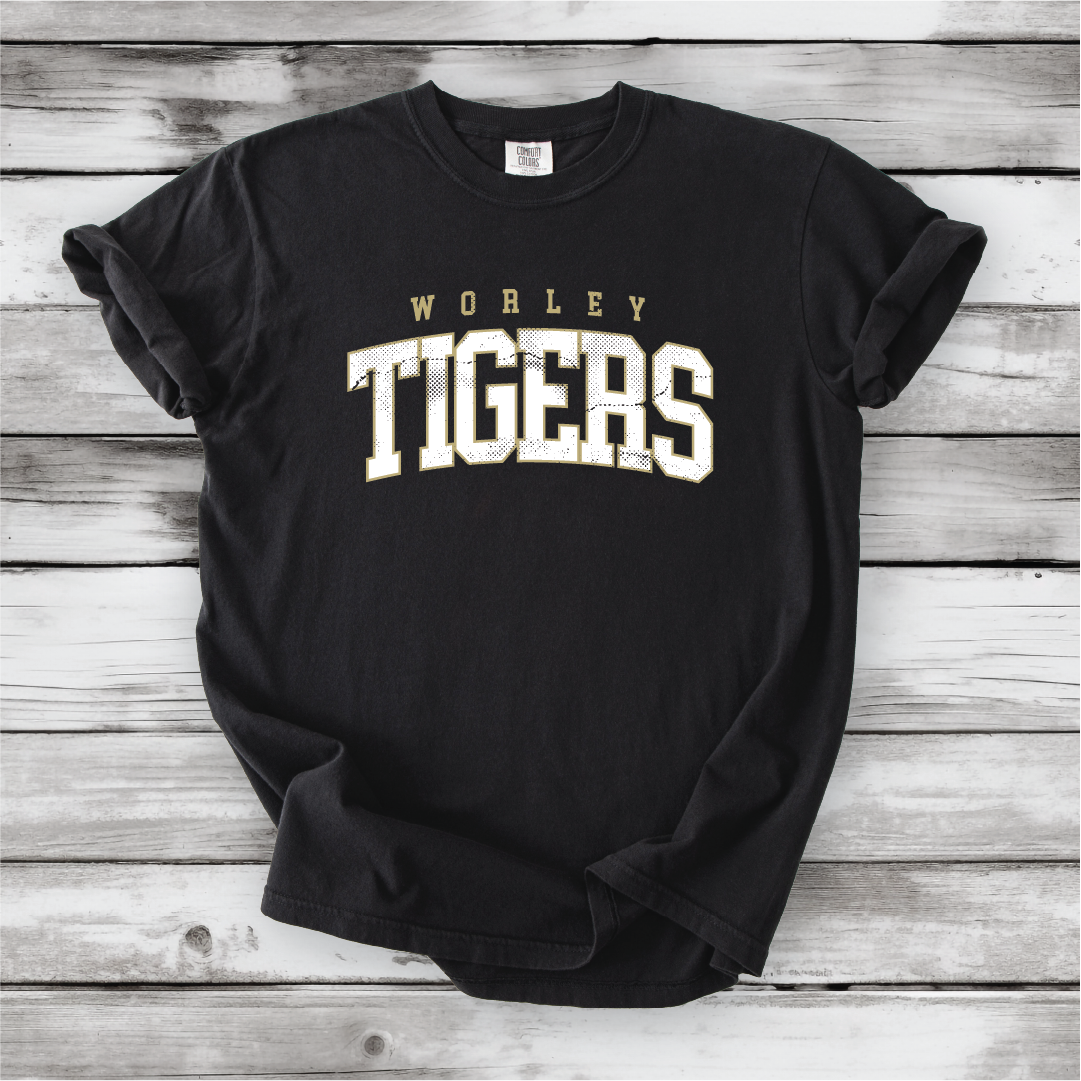 Worley Tigers Stacked (Short sleeve and Hoodie)