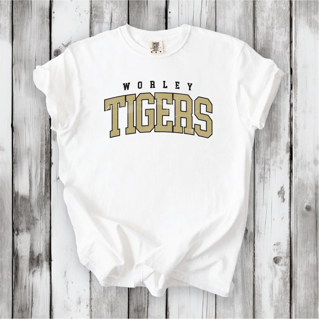 Worley Tigers Stacked (Short sleeve and Hoodie)