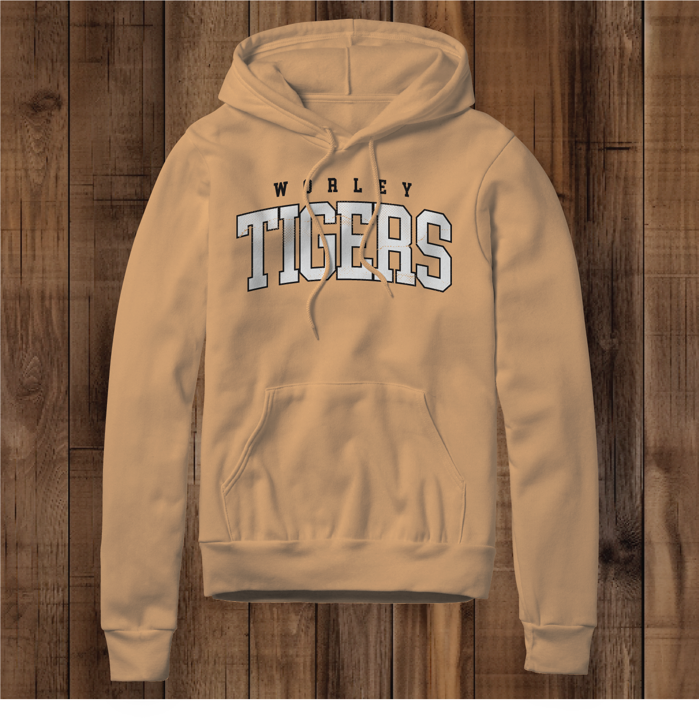 Worley Tigers Stacked (Short sleeve and Hoodie)