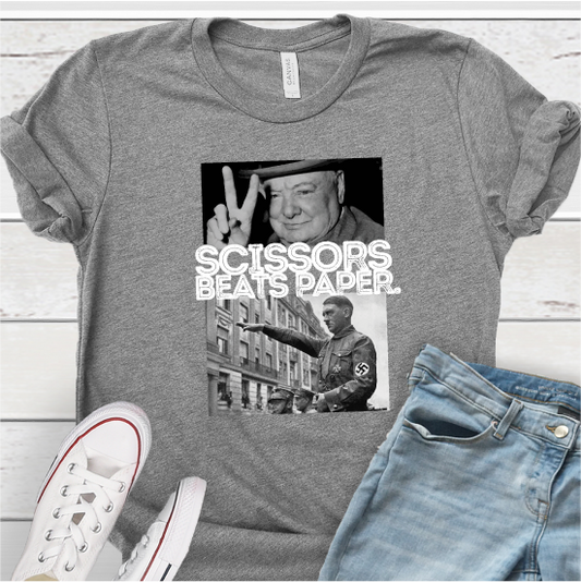 "Scissors Beats Paper World War II"