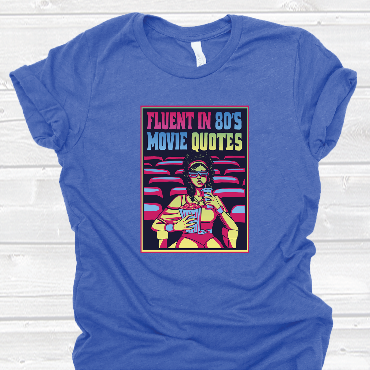 "Fluent in 80s Movie Quotes" Unisex Tee