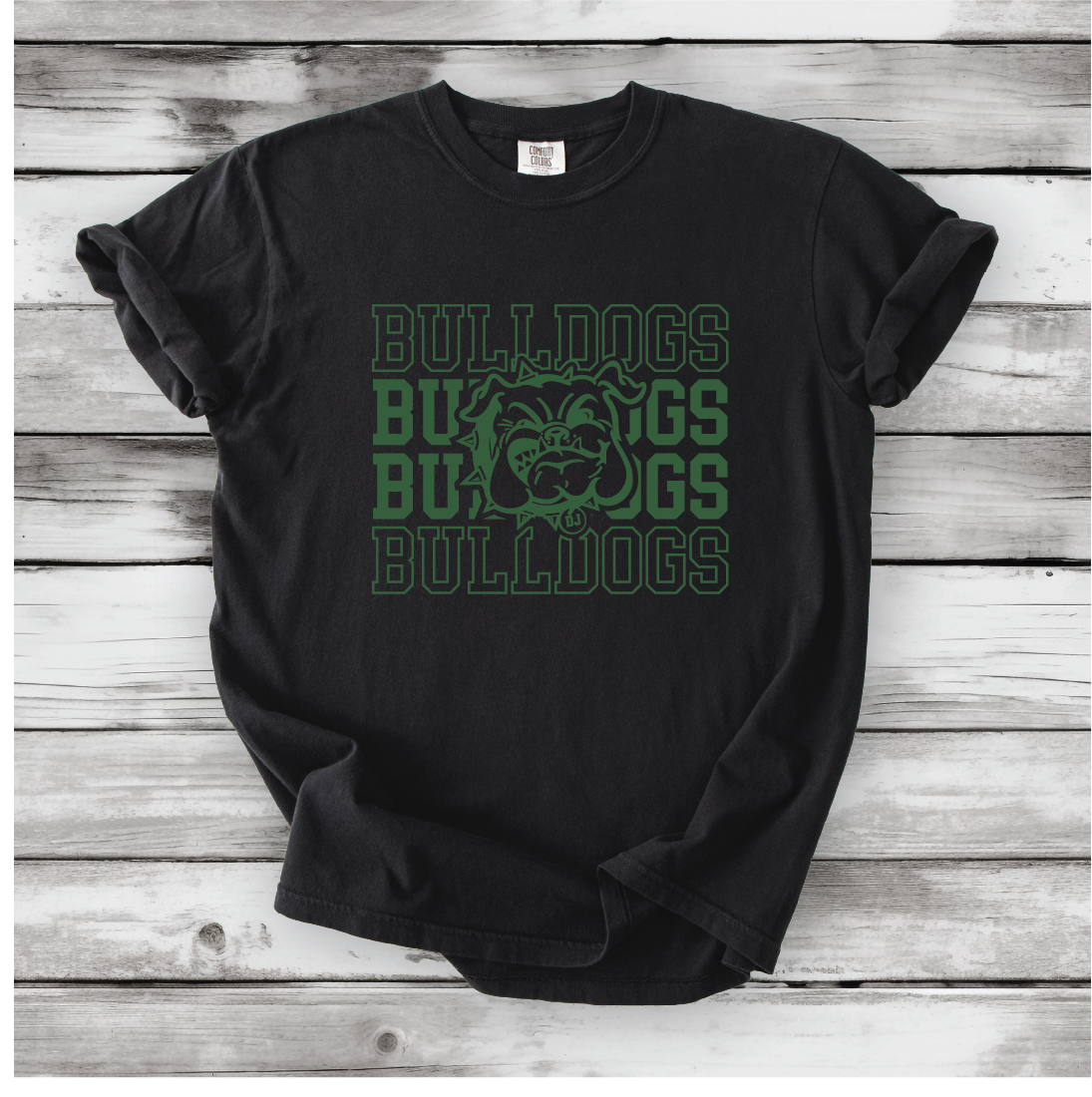 Bulldogs Repeat Fade on Bella Canvas, Next Level and Comfort Colors