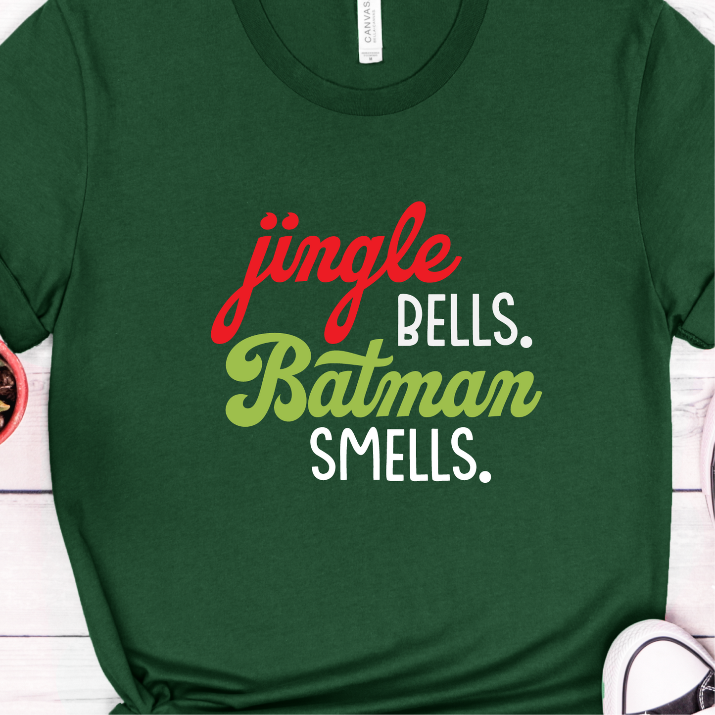 "Jingle Bells, Batman Smells" Unisex Tee