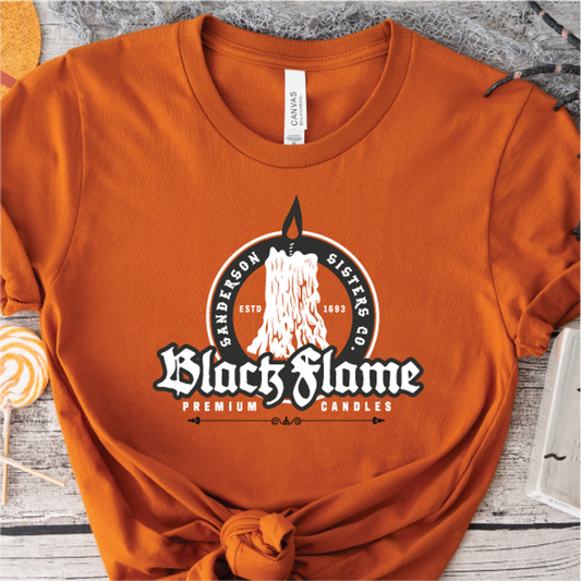 "Sanderson Sisters Black Flame Candle Company" Unisex Tee