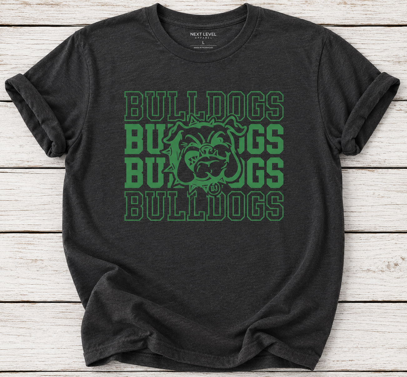 Bulldogs Repeat Fade on Bella Canvas, Next Level and Comfort Colors