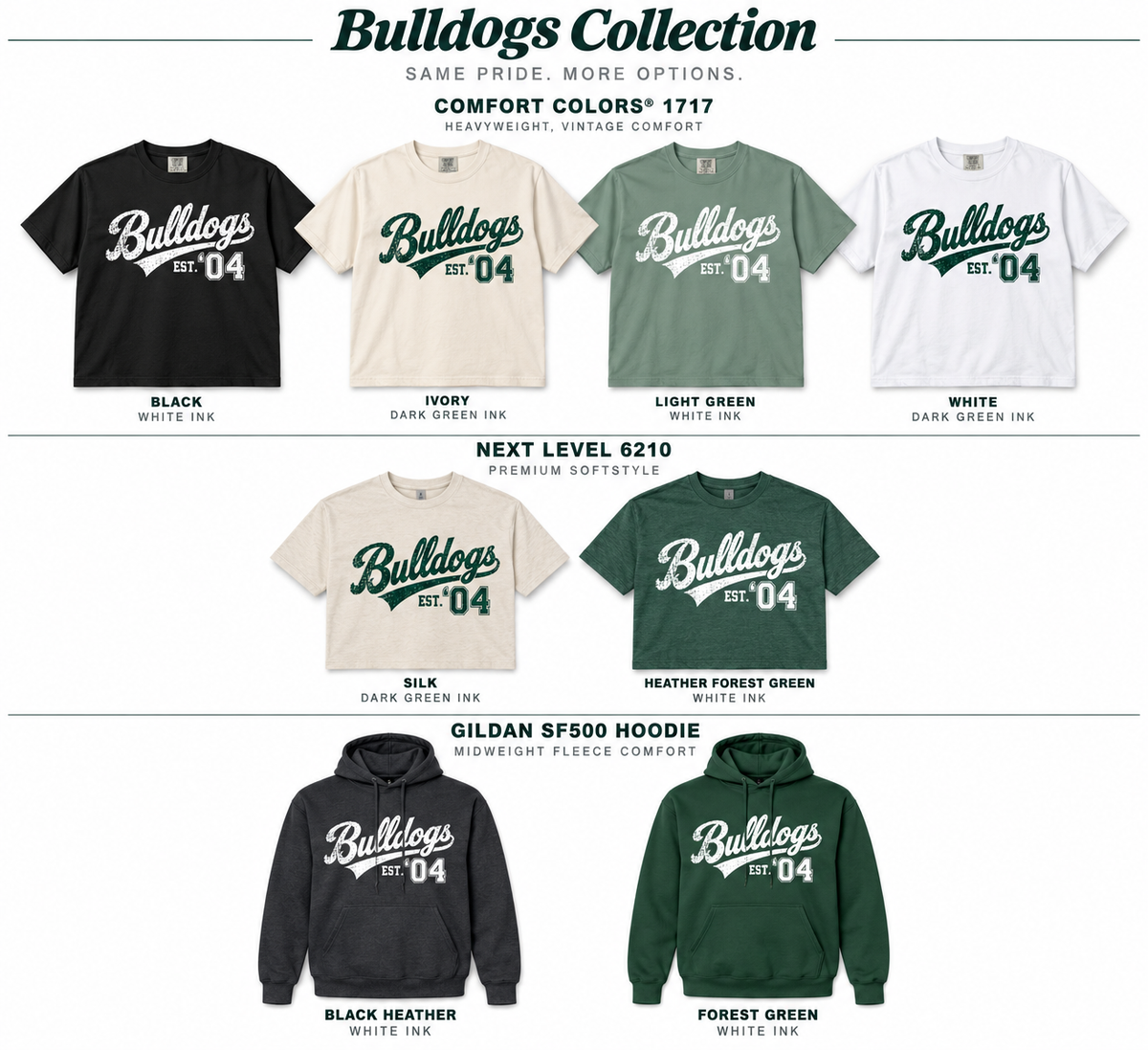Bulldogs 04 Pennant (short, long and hoodie)
