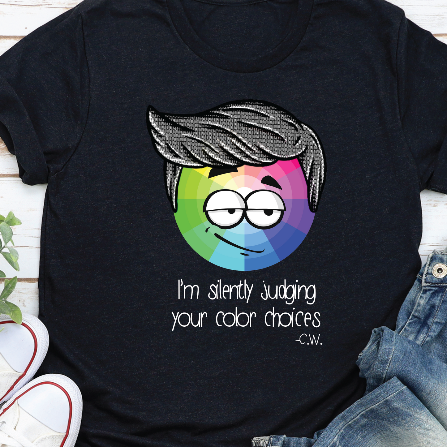 "I'm silently judging your color choices"