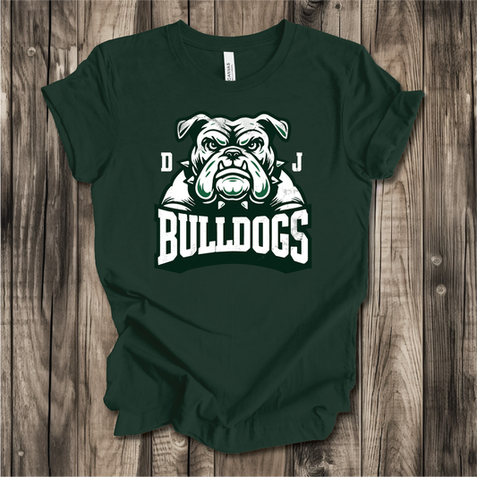 DJ Bulldogs Large Mascot Next Level, Bella Canvas and Comfort Colors