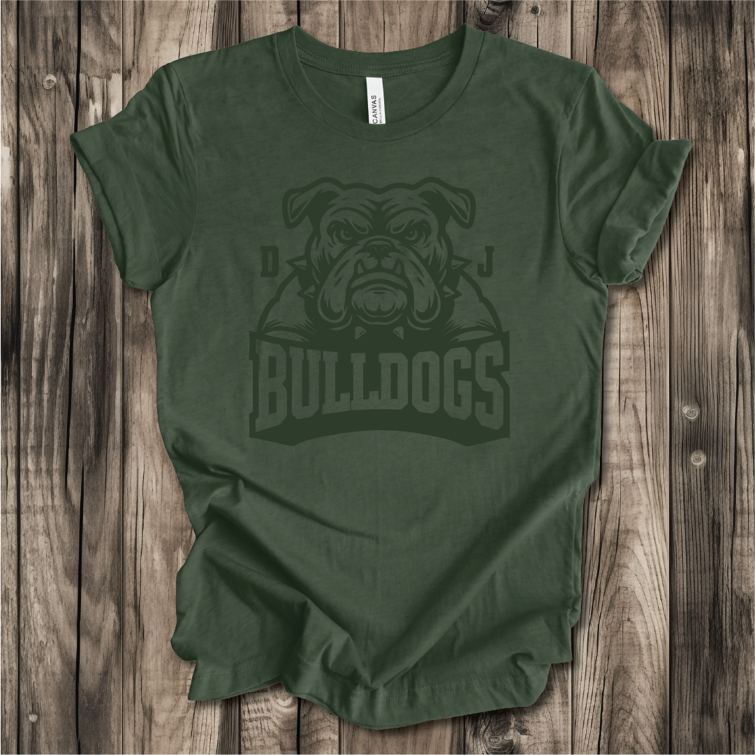 DJ Bulldogs Large Mascot Next Level, Bella Canvas and Comfort Colors