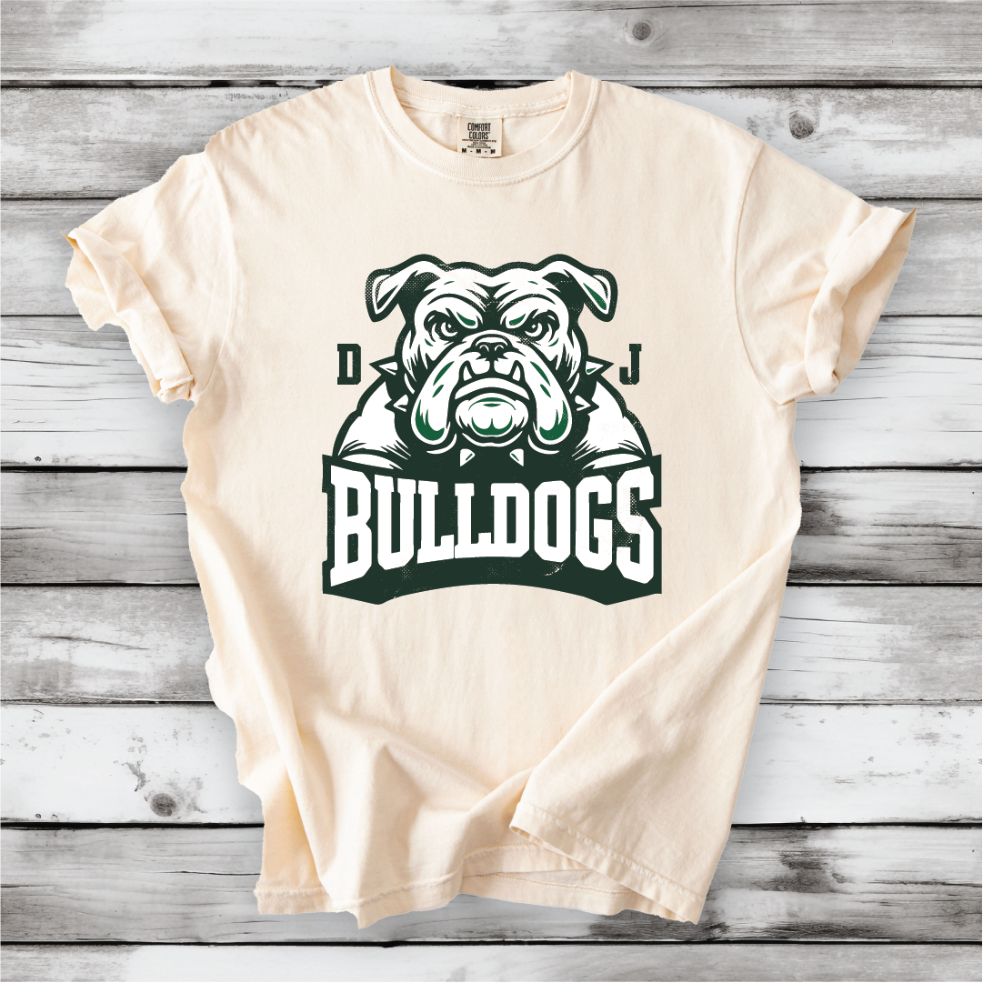 DJ Bulldogs Large Mascot Next Level, Bella Canvas and Comfort Colors