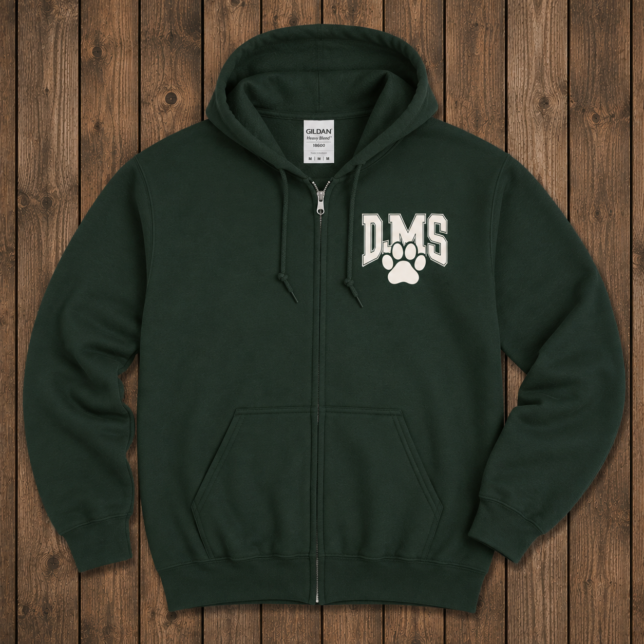 Danny Jones Paw Zipped Hoodie