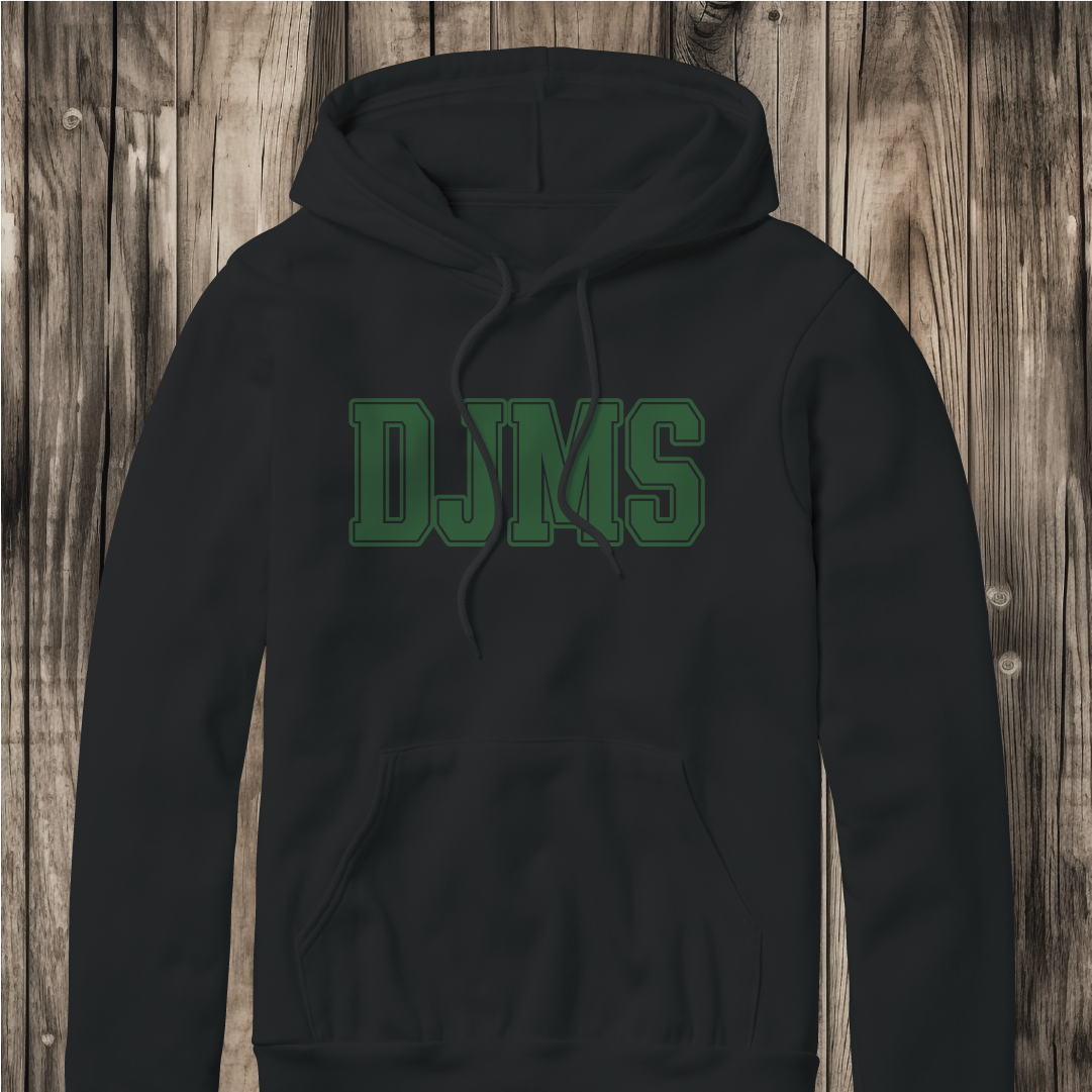 DJMS in Block Lettering Hoodie - Gildan 18500