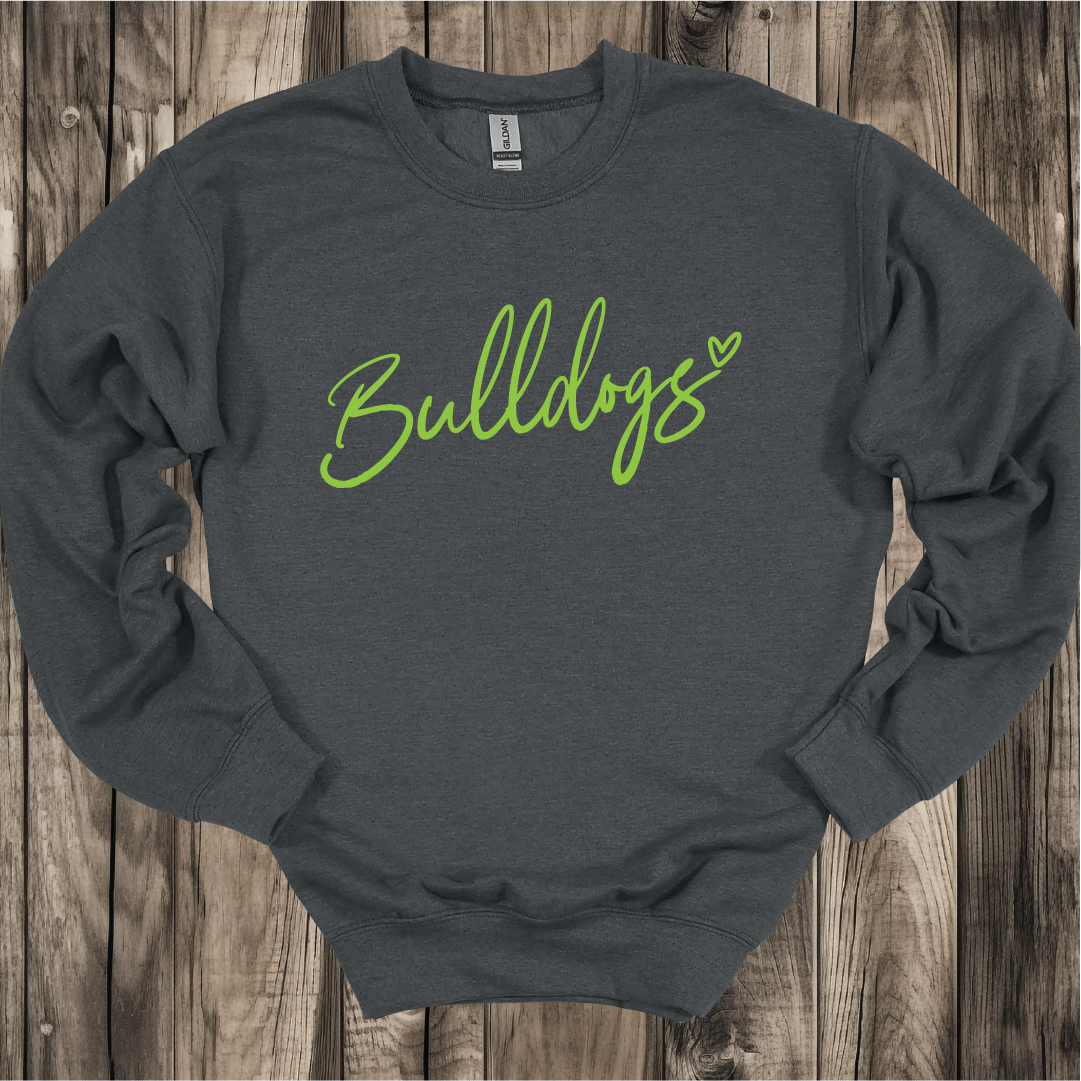 Danny Jones Bulldogs scripty with heart Sweatshirt