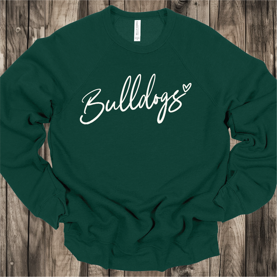Danny Jones Bulldogs scripty with heart Sweatshirt