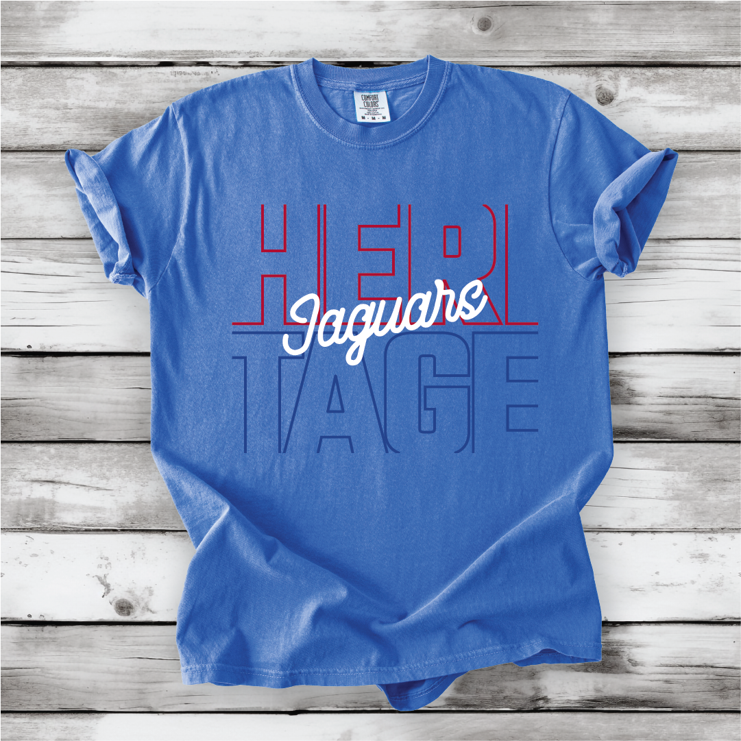 Heritage Jaguars Outline - Comfort Colors