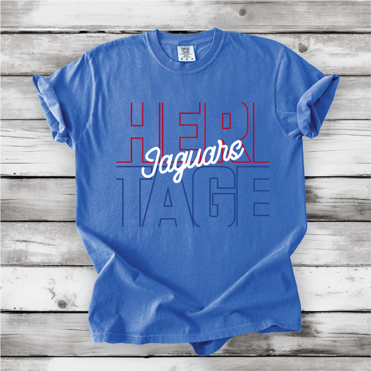 Heritage Jaguars Outline - Comfort Colors