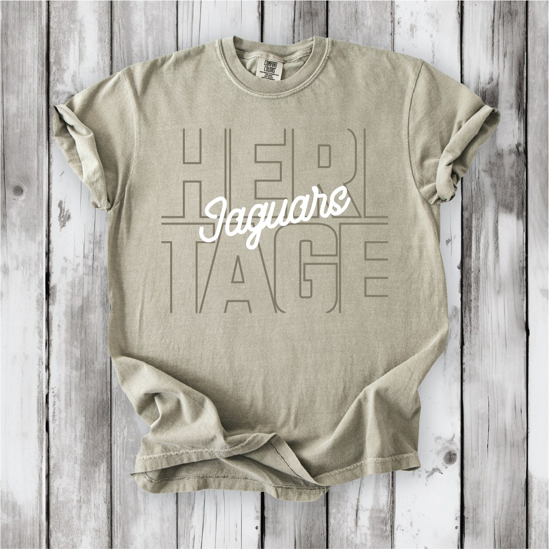 Heritage Jaguars Outline - Comfort Colors